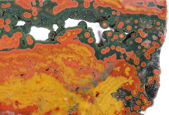 An amazing Ocean Jasper specimen photo from Ashley Rosenn at Northwoods Hobbyist