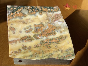 1 side polished slab, 21x16x1.8cm, 1.367kg