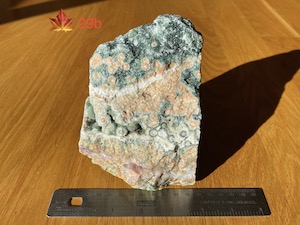 1 side polished slab, 11.6x12.5x1cm, 1.186kg